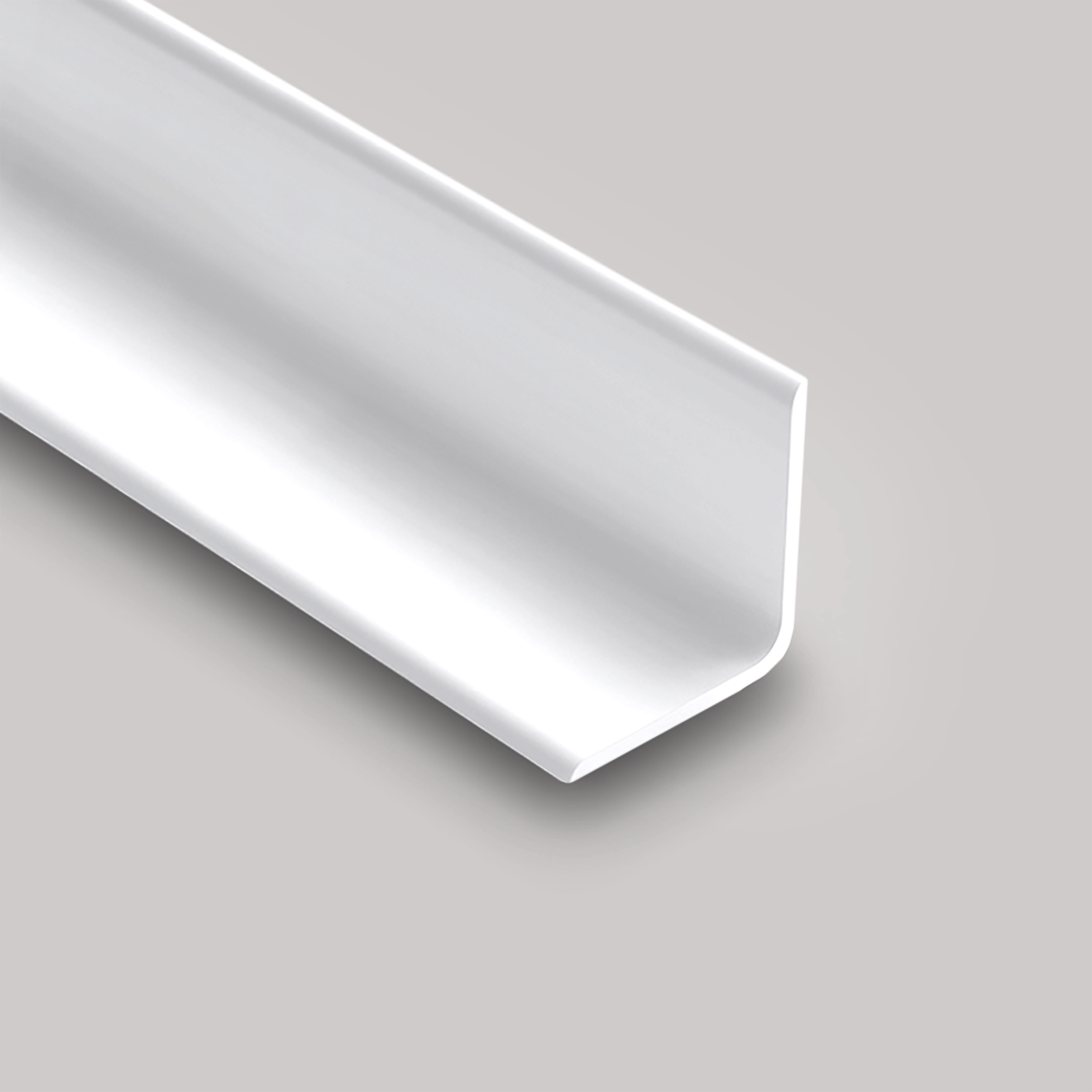 Hygienic White Satin Wall Cladding 50mm Internal Angle 3.05m image